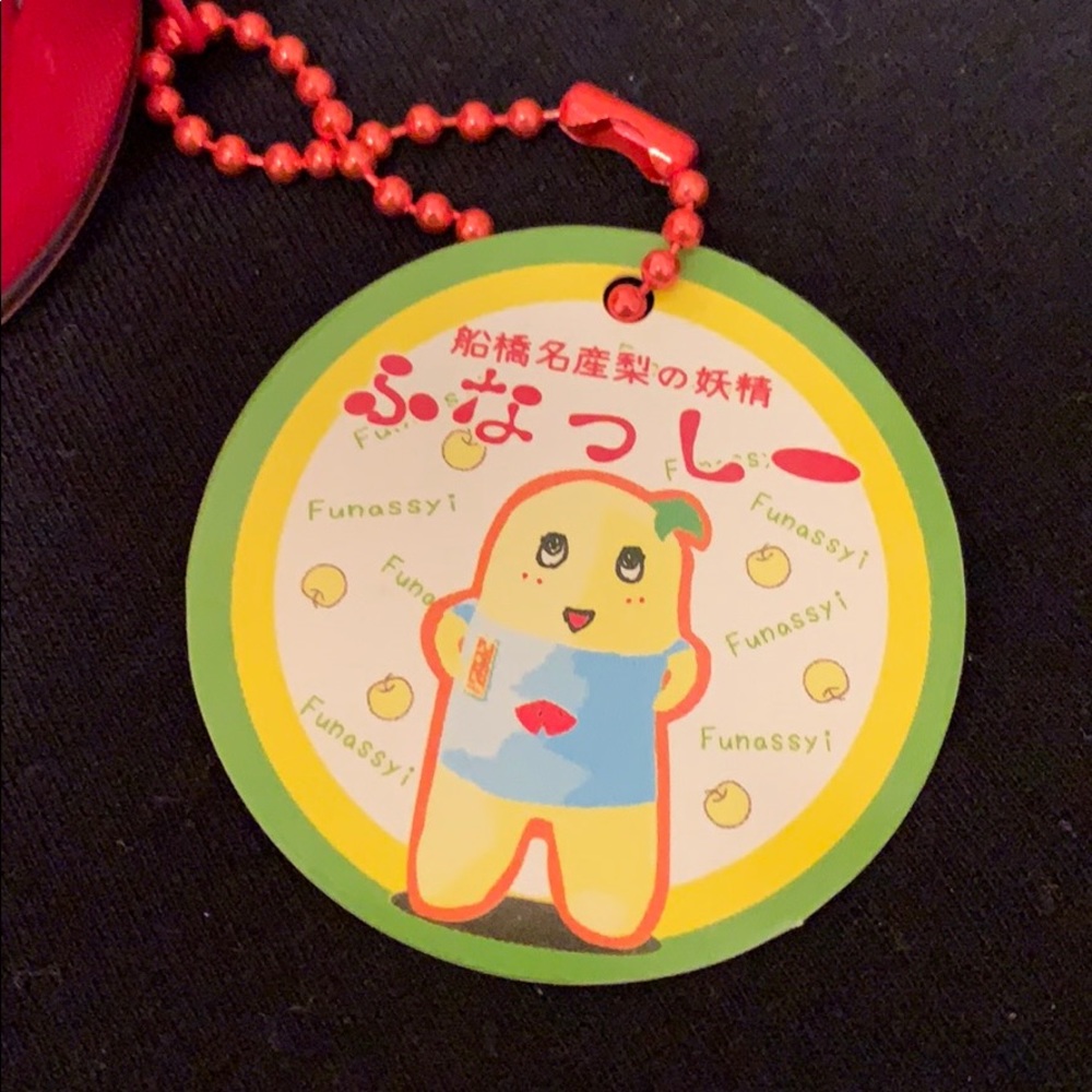 Funassyi small zipper pouch cute Chiba japan NWT - Picture 5 of 8
